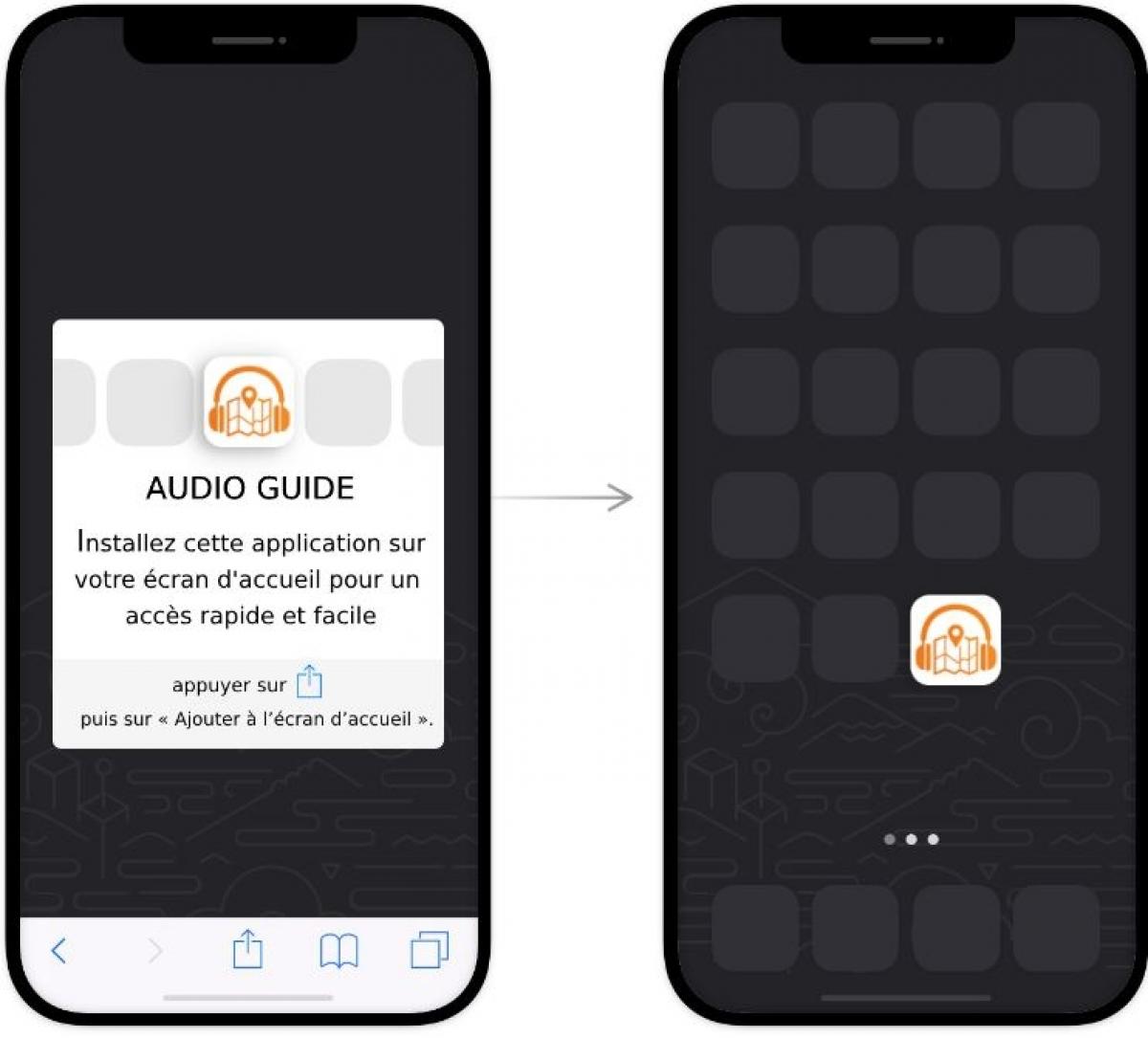 Voici comment installer facilement l'audioguide sur votre iPhone ou iPad :